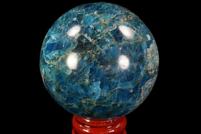 Bright Blue Apatite Sphere - Madagascar #90188